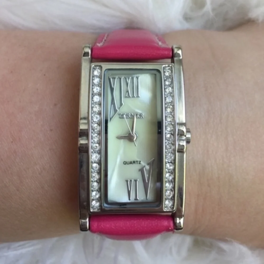 Terner Pink Rhinestone Watch